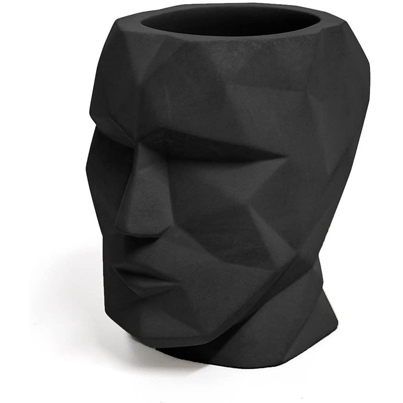 Balvi porta matite Head colore nero materiale cemento 26918 Balvi